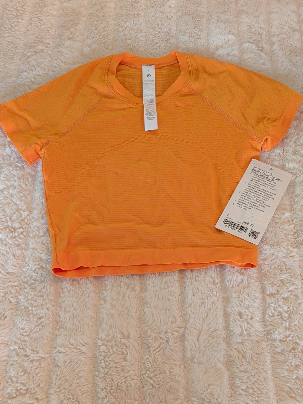 Lululemon Swiftly Tech Cropped 2.0 Short Sleeve